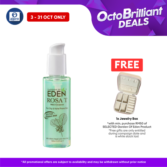 Garden Of Eden Rosa T Mild Cleanser 100ml | Helps Oil Control and Soothes Irritation Alpro Pharmacy