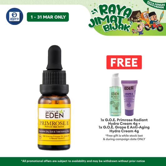 Garden Of Eden Primrose E Serum 5ml Garden Of Eden