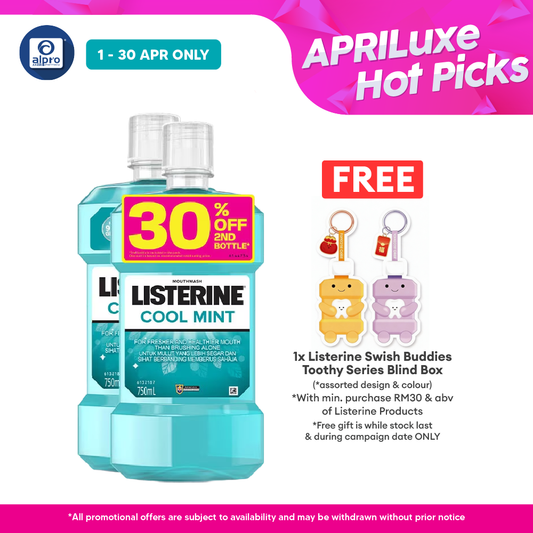Listerine Cool Mint 2x750ml | Gives Lasting Fresh Breath Listerine