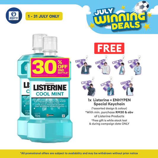 Listerine Cool Mint 2x750ml | Gives Lasting Fresh Breath Listerine