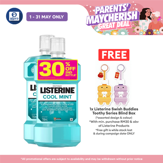 Listerine Cool Mint 2x750ml | Gives Lasting Fresh Breath Listerine