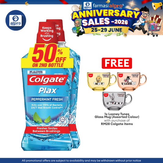 Colgate Plax Peppermint 750ml 2s Colgate