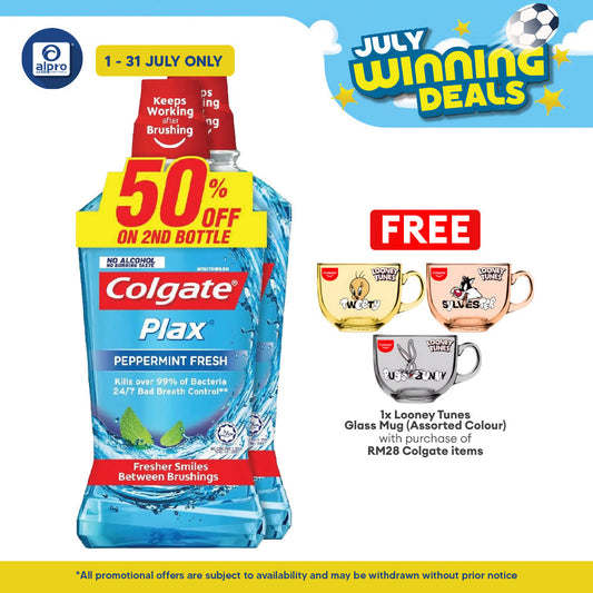 Colgate Plax Peppermint 750ml 2s Colgate