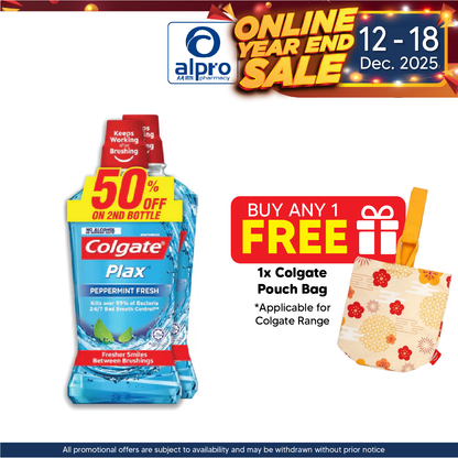 Colgate Plax Peppermint 750ml 2s Colgate