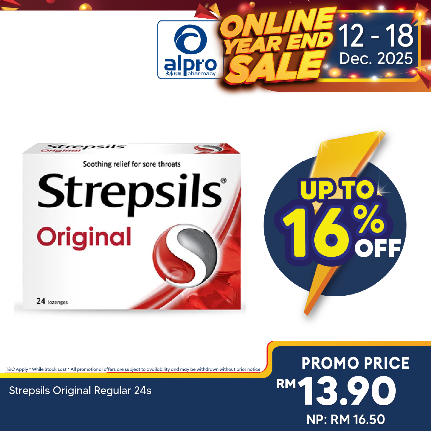 Strepsils Original Regular 24s Strepsils