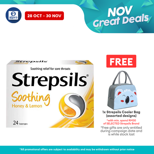 Strepsils Soothing Honey & Lemon 24s Strepsils