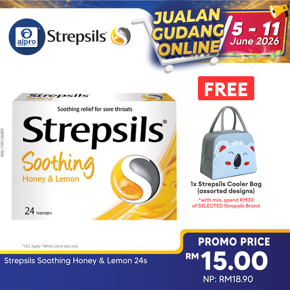Strepsils Soothing Honey & Lemon 24s Strepsils