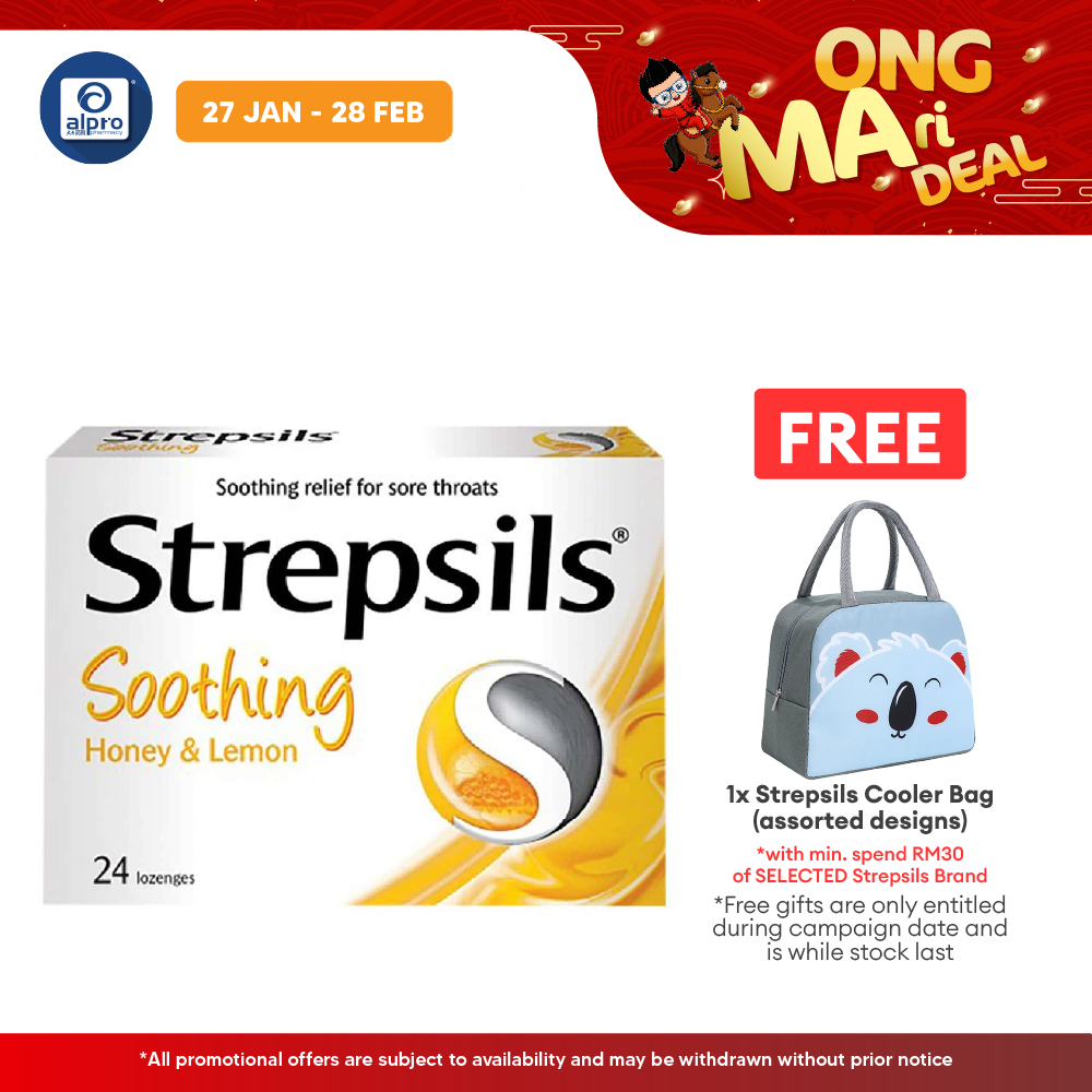 Strepsils Soothing Honey & Lemon 24s Strepsils