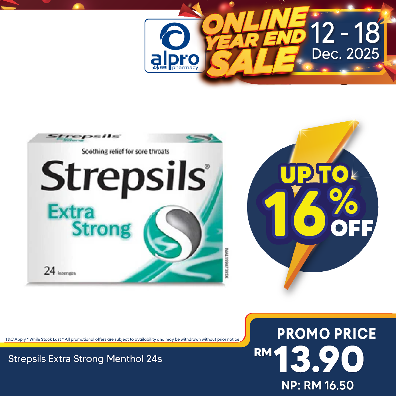 Strepsils Extra Strong Menthol 24s Strepsils