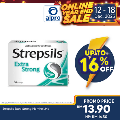 Strepsils Extra Strong Menthol 24s Strepsils