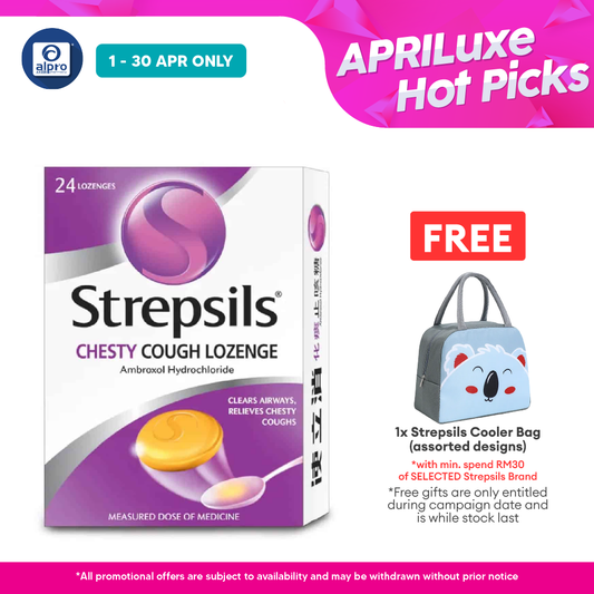 Strepsils Chesty Cough Lozenge 24s | Relief Sore Throat Strepsils