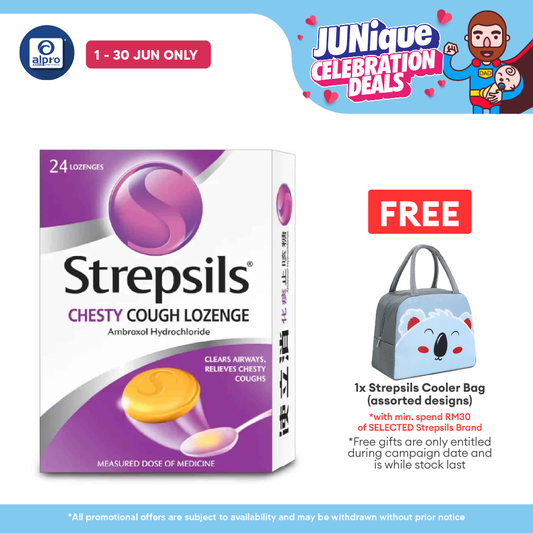 Strepsils Chesty Cough Lozenge 24s | Relief Sore Throat Strepsils