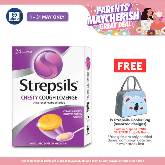 Strepsils Chesty Cough Lozenge 24s | Relief Sore Throat Strepsils