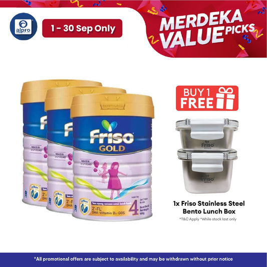 Friso Gold Step 4 3x900g| Supports Child Overall Growth Alpro Pharmacy