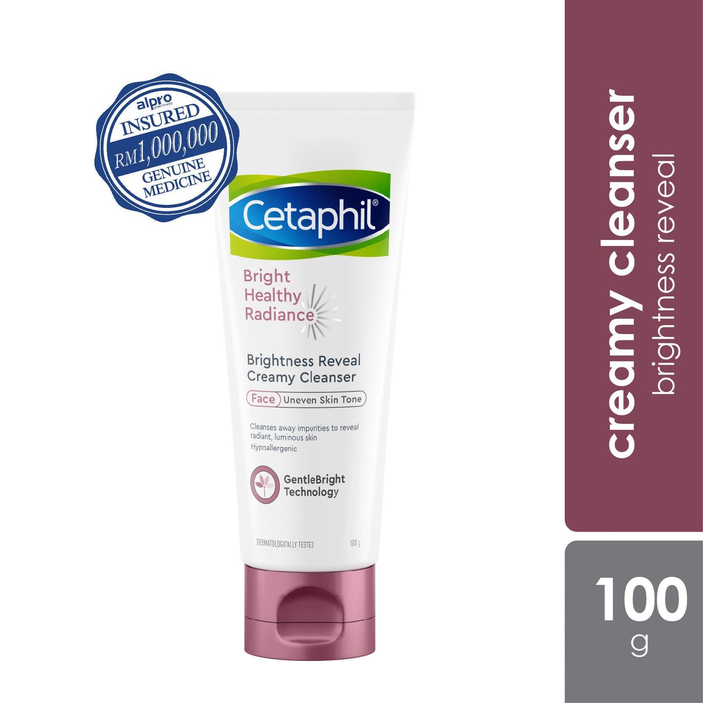 Cetaphil Bright Healthy Radiance Creamy Cleanser 100g (Exp Date: 30/09/2025) Cetaphil