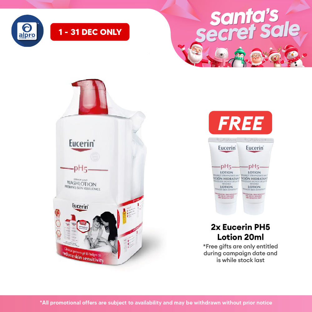 Eucerin Ph5 Wash Lotion 1000ml Free 400ml Alpro Pharmacy