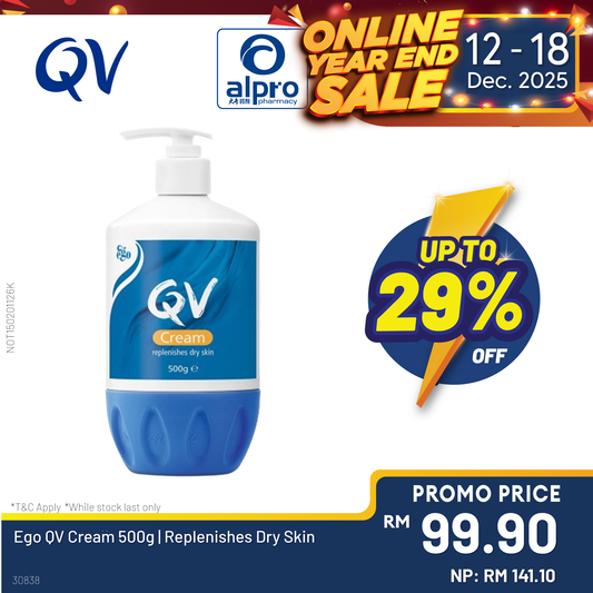 Ego QV Cream 500g | Replenishes Dry Skin Yolu