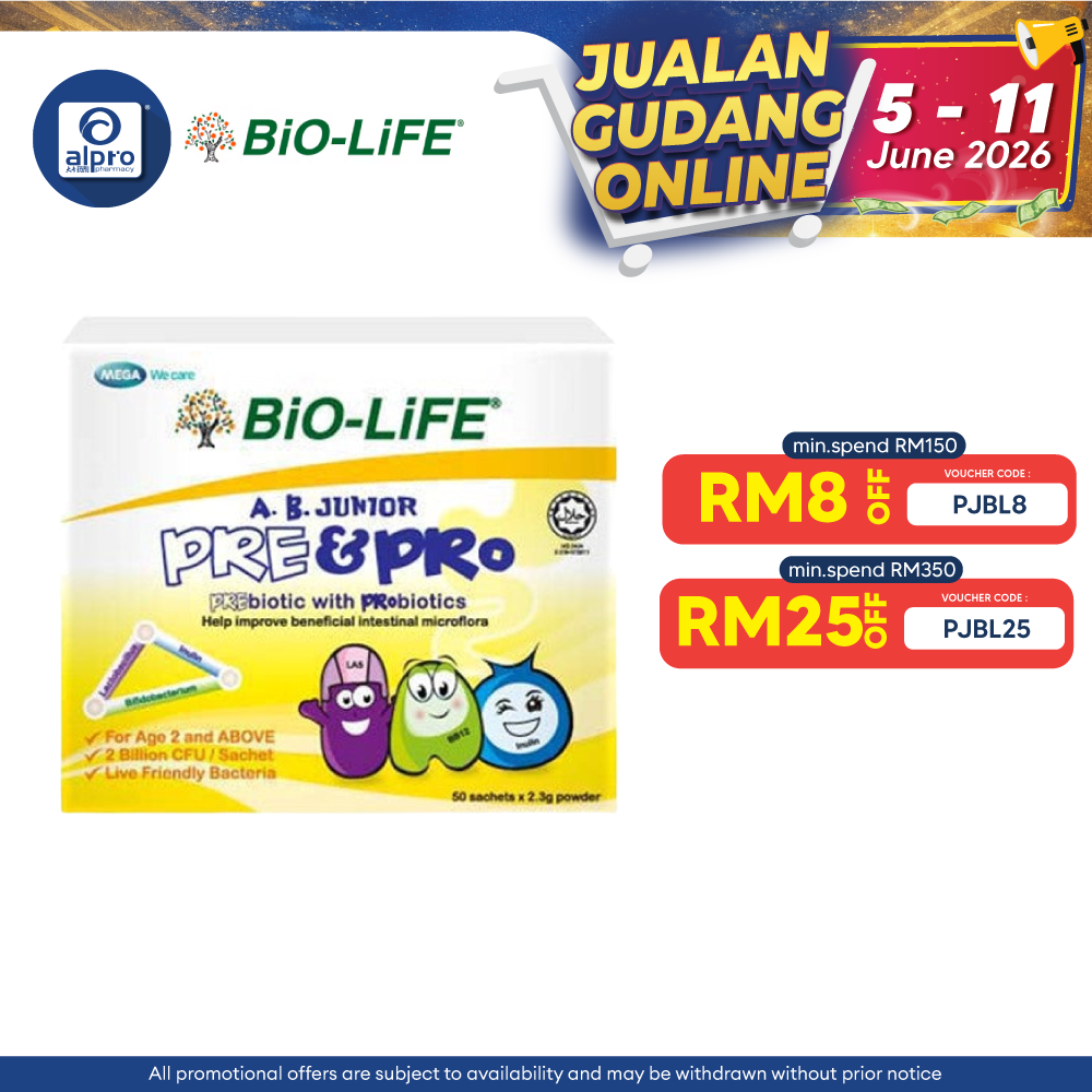 Bio-Life A.B.Junior Pre&Pro 50x2.3g | Prebiotic Bio-life