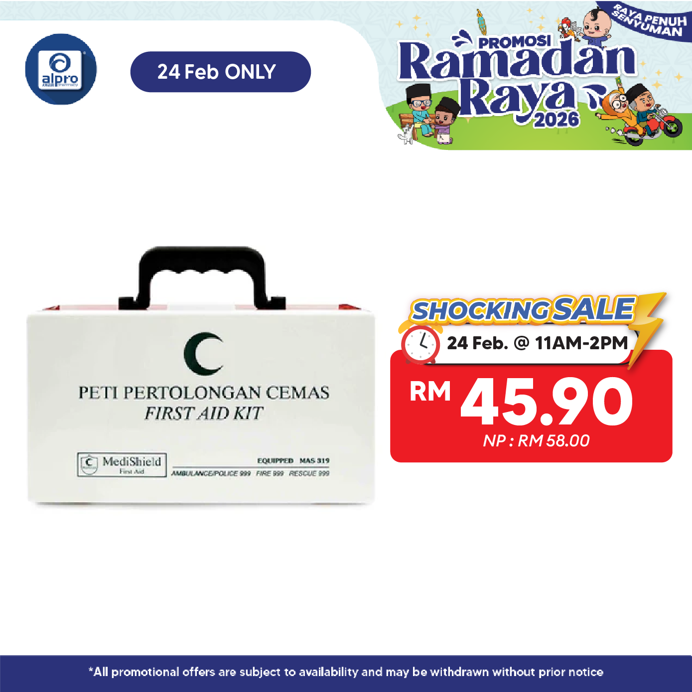 Medishield First Aid Kit Mas 319 Small Equipped Medishield