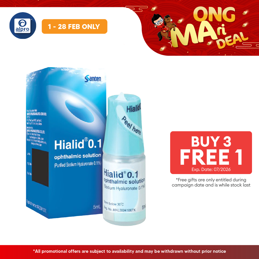 Hialid 0.1 Ophthalmic Solution 5ml 1s Hialid