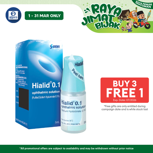 Hialid 0.1 Ophthalmic Solution 5ml 1s Hialid