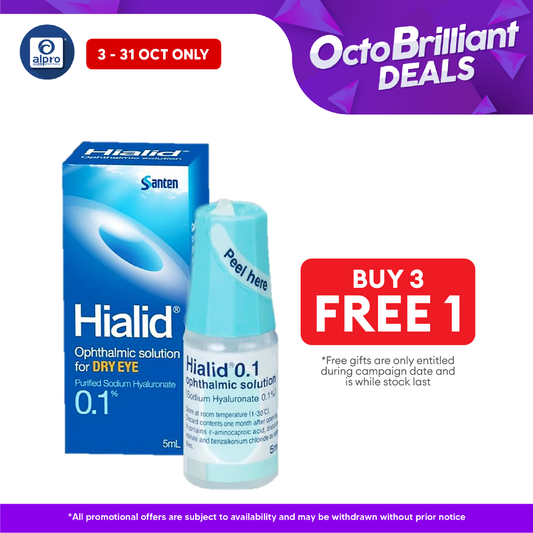 Hialid 0.1 Ophthalmic Solution 5ml 1s Alpro Pharmacy