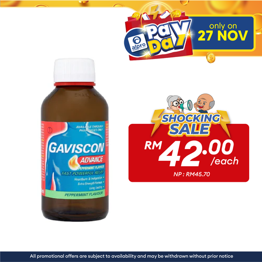 Gaviscon Advance Powerful Relief Peppermint 150ml | Relief Heartburn and Indigestion