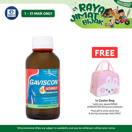 Gaviscon Advance Powerful Relief Peppermint 150ml | Relief Heartburn and Indigestion Gaviscon