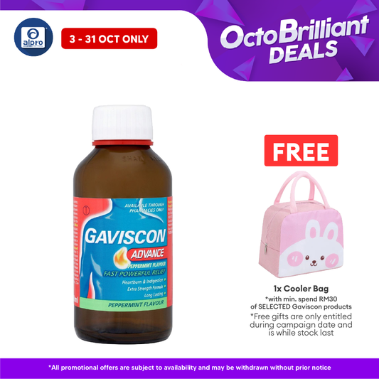 Gaviscon Advance Powerful Relief Peppermint 150ml | Relief Heartburn and Indigestion Alpro Pharmacy