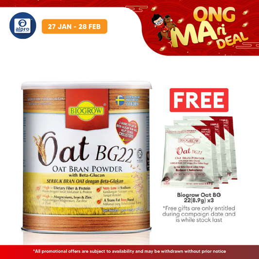 Biogrow Oat BG22 480g | Lowering Cholesterol Level Biogrow