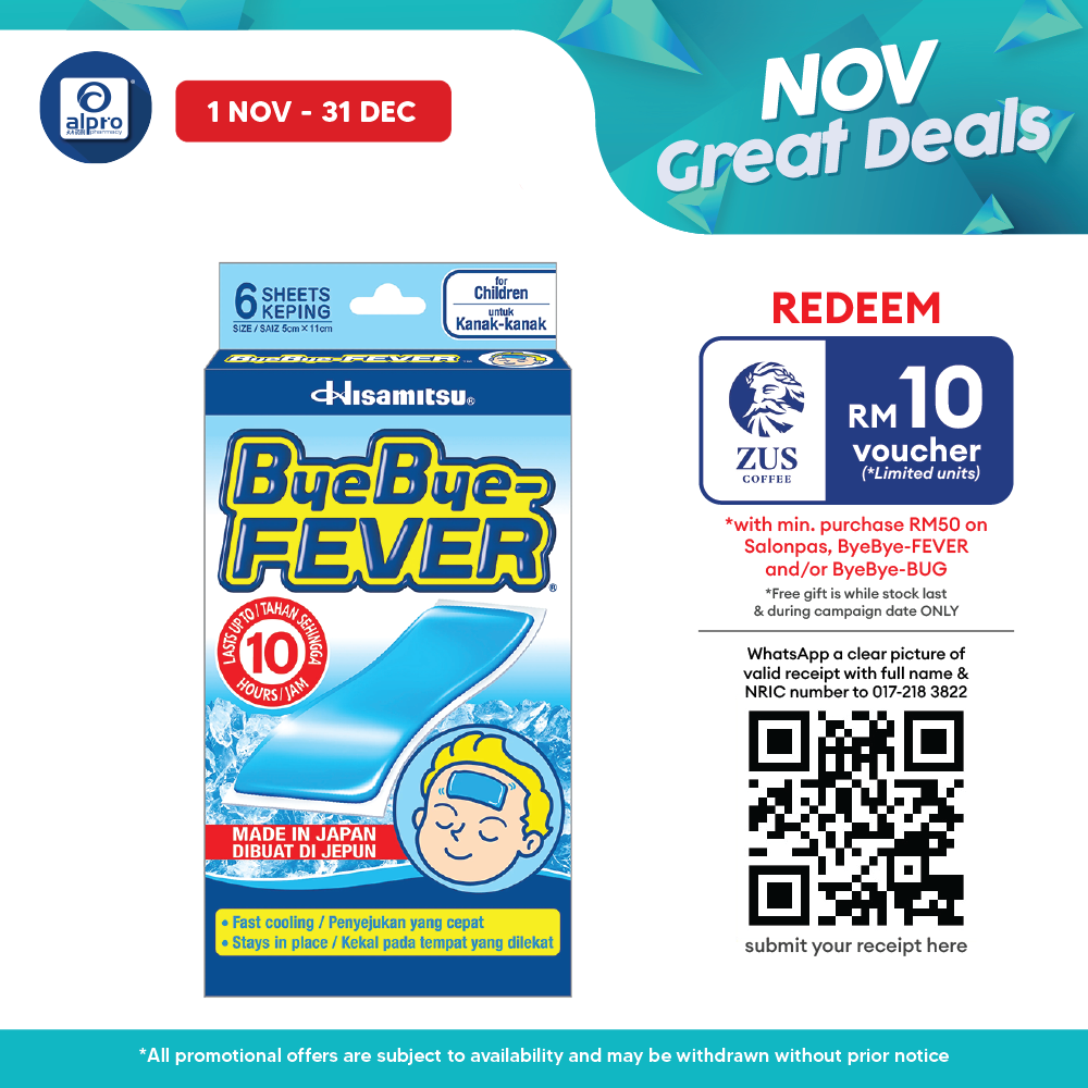 Bye Bye Fever For Children 3x2s Alpro Pharmacy