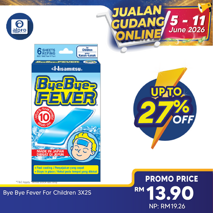 Bye Bye Fever For Children 3x2s Alpro Pharmacy