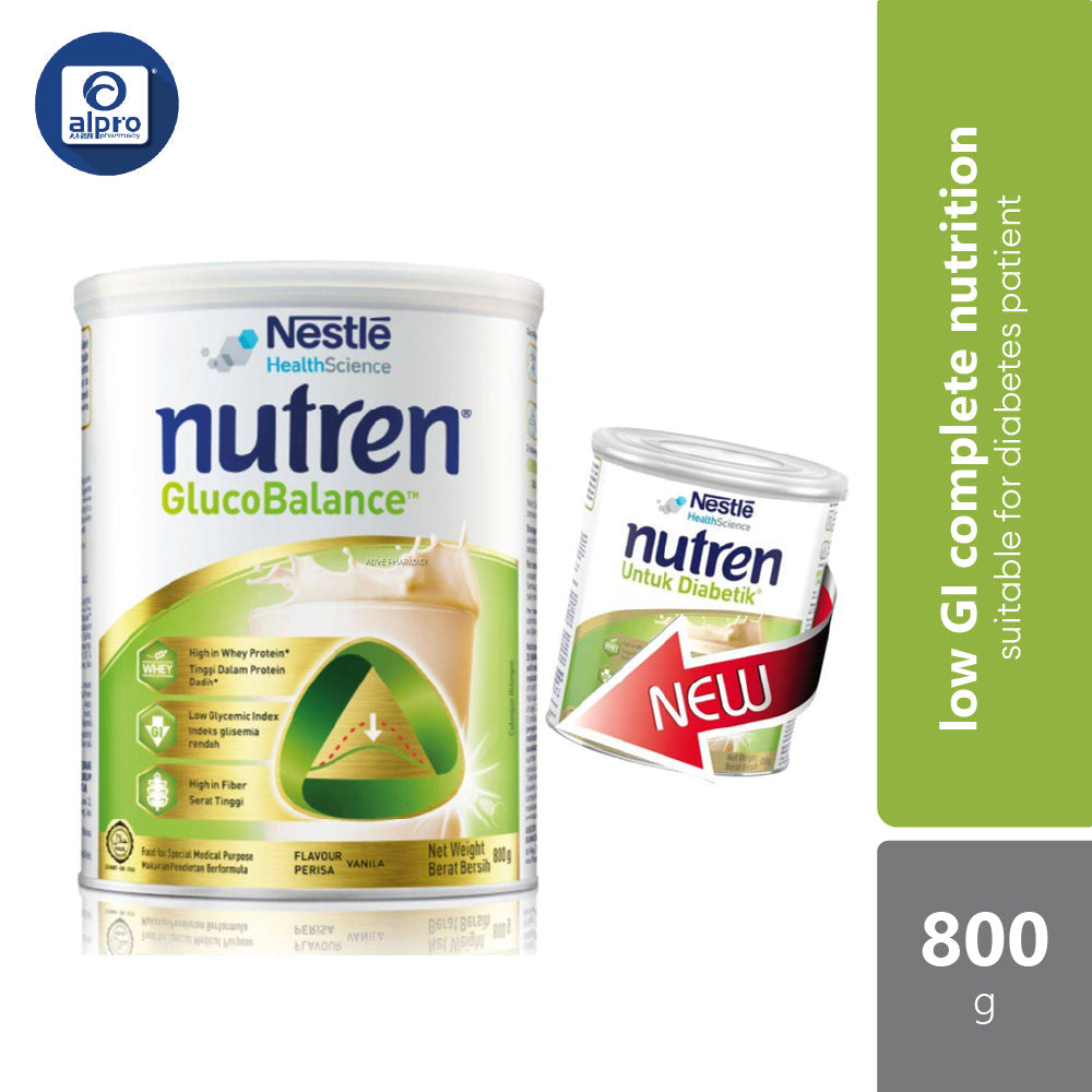 Nestle Nutren Glucobalance (Previously Known As Nutren Diabetik) 800g Alpro Pharmacy