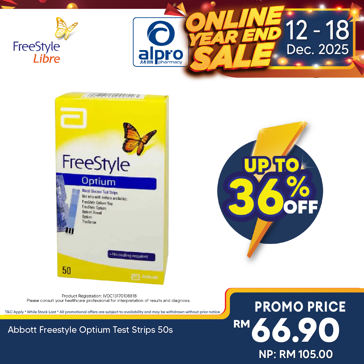 Abbott Freestyle Optium Test Strips 50s Alpro Pharmacy