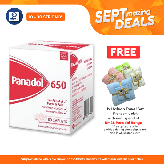 Panadol 650mg 10x8s Alpro Pharmacy