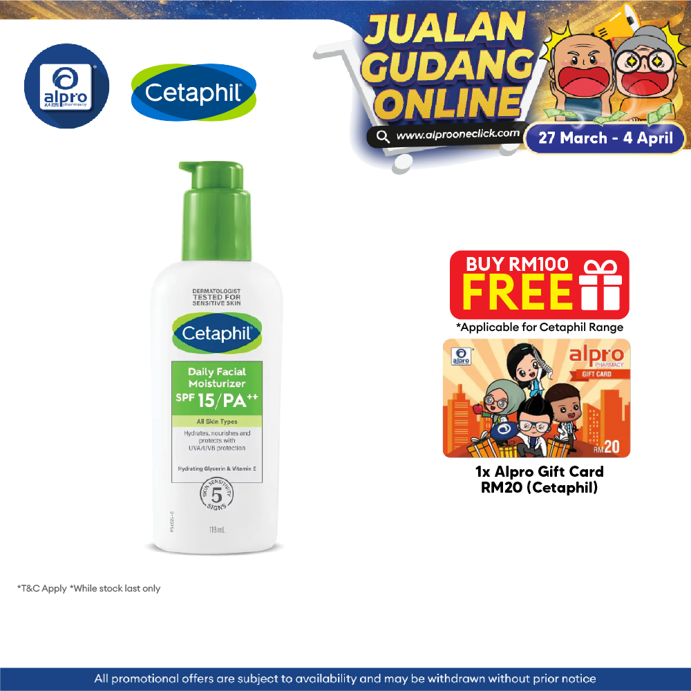 Cetaphil Daily Facial Moisturizer Spf15 118ml Cetaphil