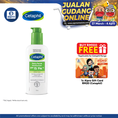 Cetaphil Daily Facial Moisturizer Spf15 118ml Cetaphil