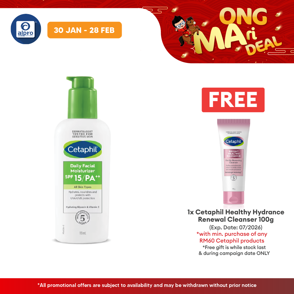 Cetaphil Daily Facial Moisturizer Spf15 118ml Cetaphil