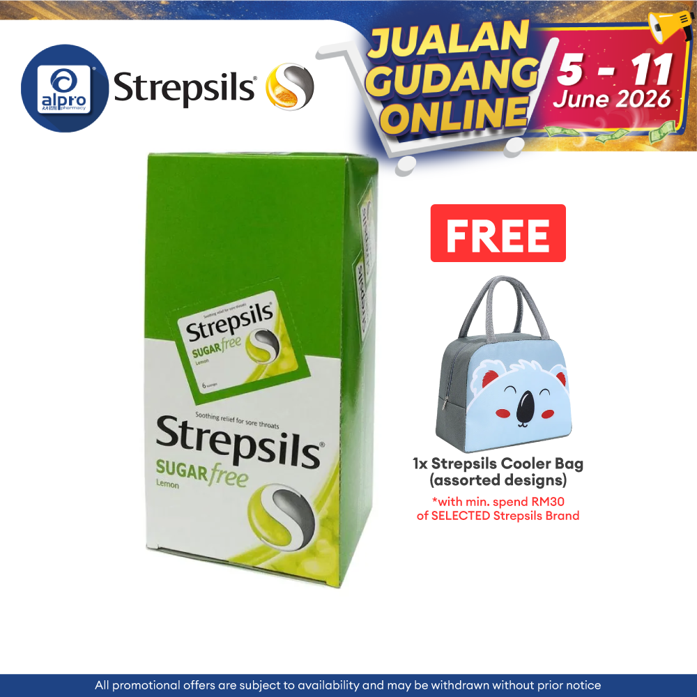 Strepsils Lemon Sugar Free 24x6s Strepsils