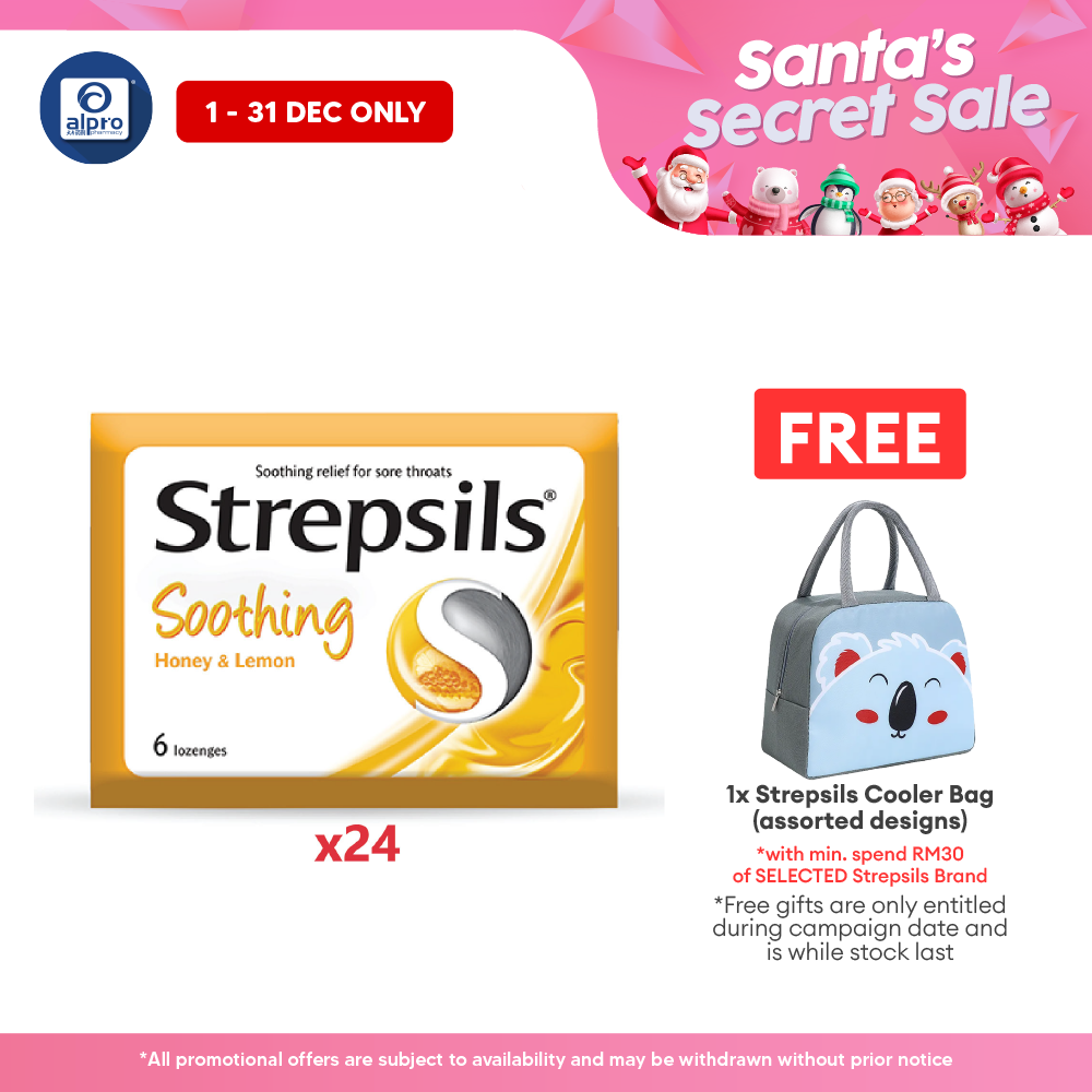 Strepsils Soothing Honey & Lemon 24x6s | Honey lemon Strepsils