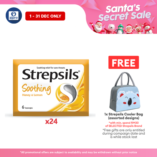 Strepsils Soothing Honey & Lemon 24x6s | Honey lemon Strepsils