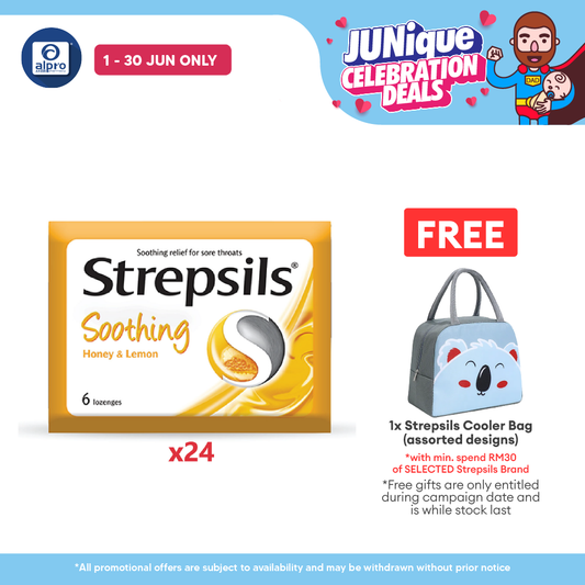 Strepsils Soothing Honey & Lemon 24x6s | Honey lemon Strepsils