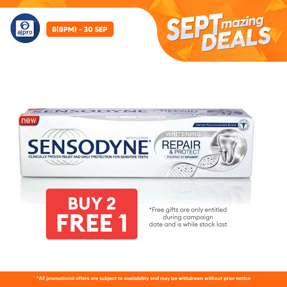 Sensodyne Repair & Protect Whitening 100g | Long-Lasting Sensitivity Protection Alpro Pharmacy