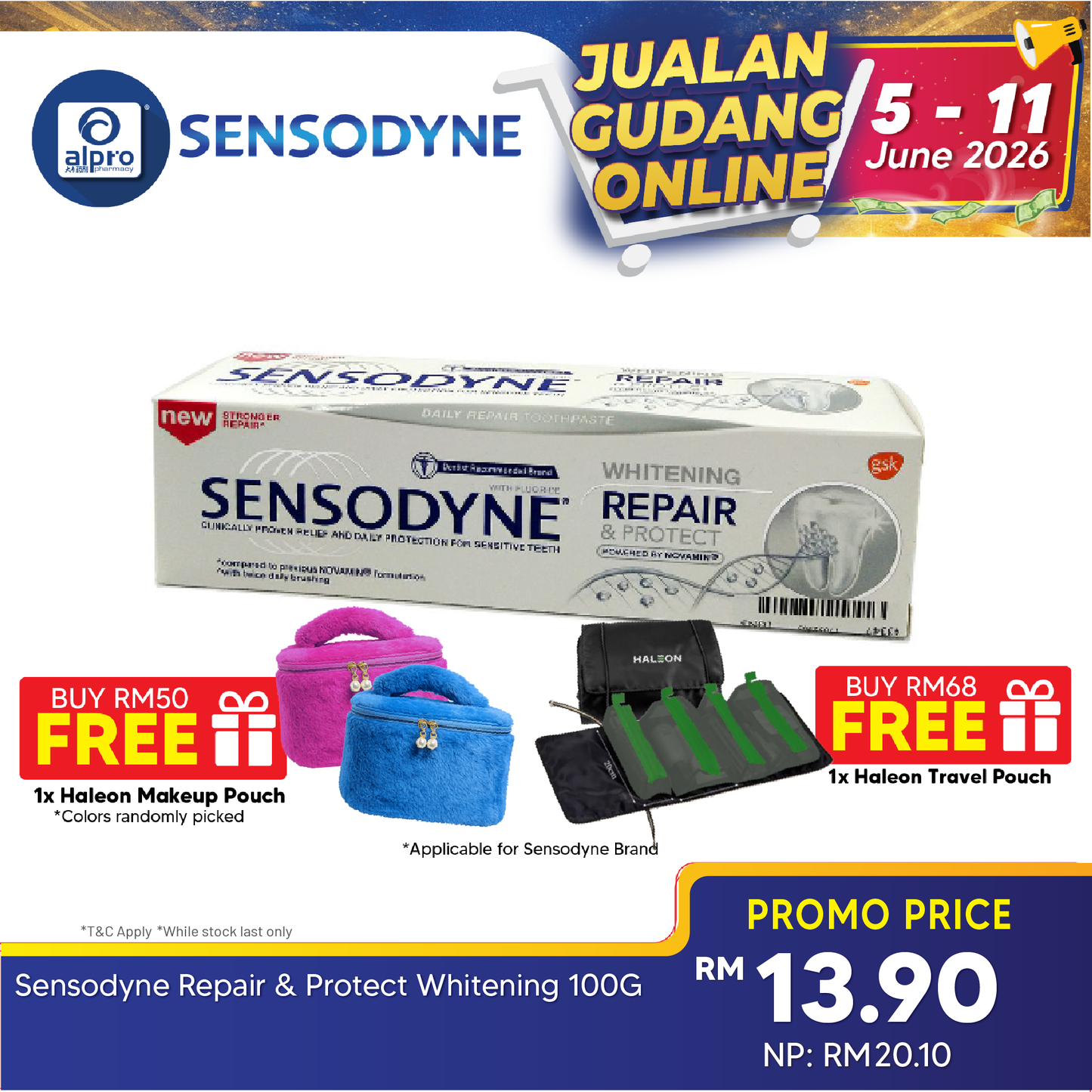 Sensodyne Repair & Protect Whitening 100g | Long-Lasting Sensitivity Protection Sensodyne