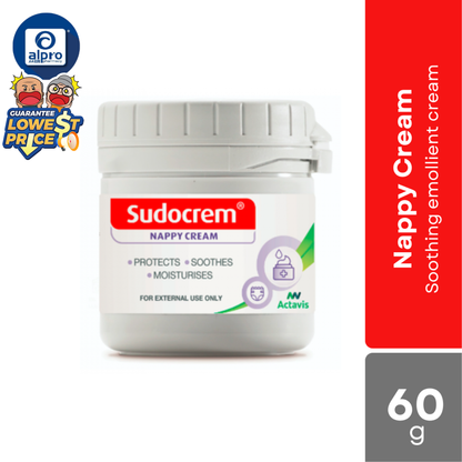 Sudocrem Nappy Rash Cream 60g | Moisturise and Reduce Discomfort Sudocream