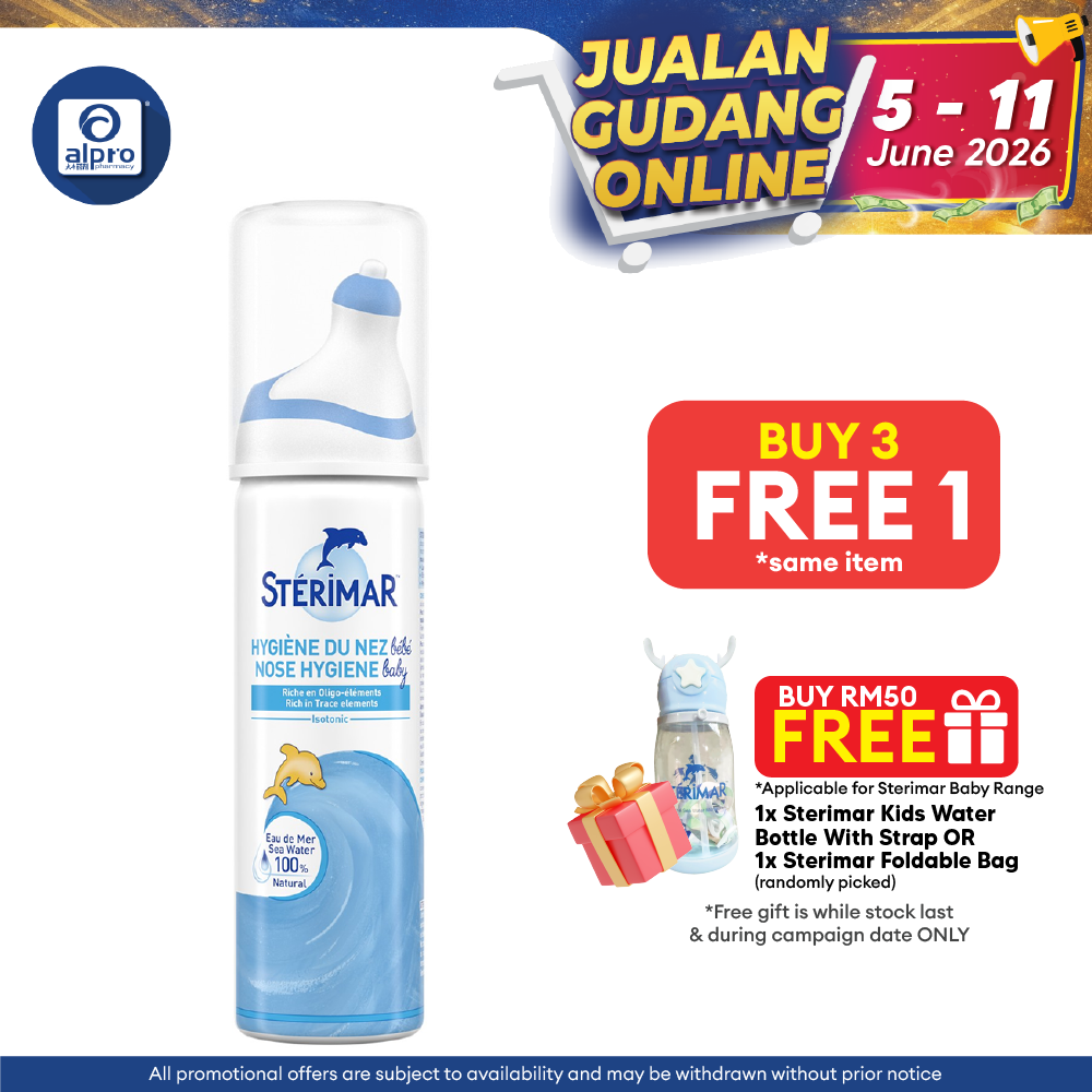 Sterimar Baby Nose Hygiene Isotonic Spray 50ml | Cleans Nose & Remove Impurities Sterimar