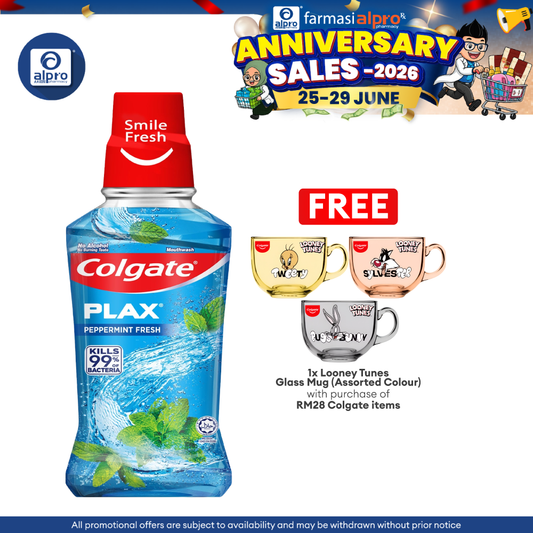 Colgate Plax Peppermint 250mL | Natural Minty Colgate