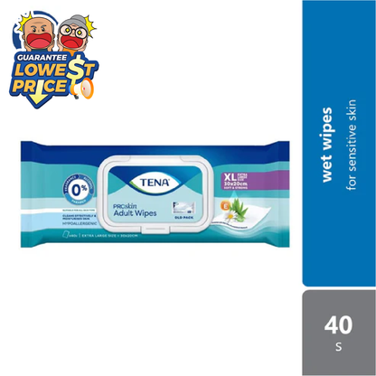 Tena Wet Wipes 40s | Hygienic Cleansing Tena