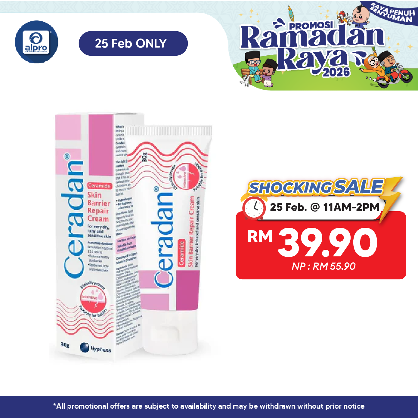 Ceradan Skin Barrier Repair Cream 30g | Rebuild the Skin Protective Barrier Ceradan