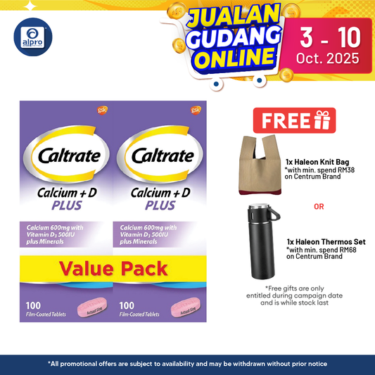 Caltrate 600 Plus 2x100s | Bone Health Formation Caltrate
